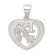 Sterling Silver # 1 Mom Charm