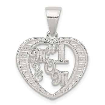 Sterling Silver # 1 Mom Charm