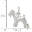 Sterling Silver Schnauzer Charm