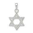 Sterling Silver Textured Star of David Pendant