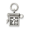 Sterling Silver Antiqued Angel Prayer Box Charm