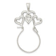 Sterling Silver Heart Charm Holder