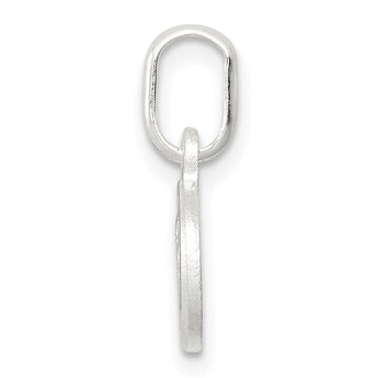 Sterling Silver Rhodium-plated Satin Angel Charm