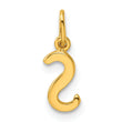 Sterling Silver Gold-tone Polished Letter S Initial Charm