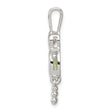 Sterling Silver Boy Charm with CZ & August Birthstone