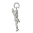 Sterling Silver Cheerleader Charm