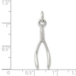 Sterling Silver Antiqued Wish Bone Charm