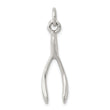 Sterling Silver Antiqued Wish Bone Charm