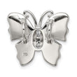 Sterling Silver Opal Butterfly Pendant Elegant Lab-Created Charm by