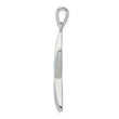 Sterling Silver 925 Opal Starfish Pendant with Rhodium-Plated Finish