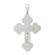 Sterling Silver Polished Crucifix Pendant