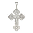 Sterling Silver Polished Crucifix Pendant