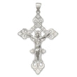 Sterling Silver Polished Large INRI Crucifix Pendant
