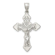 Sterling Silver Polished Crucifix Pendant