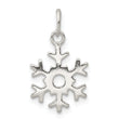 Sterling Silver Polished Snowflake Charm