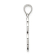 Sterling Silver Antiqued Good Luck Icon Clover Pendant