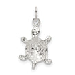 Sterling Silver Polished Turtle Charm