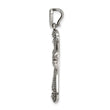 Sterling Silver Antiqued Marcasite and Garnet Cross Pendant - Birthstone Company