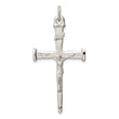 Sterling Silver Textured Crucifix Cross Pendant