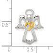 Sterling Silver & Gold tone Angel Chain Slide