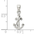 Sterling Silver Polished Anchor Pendant