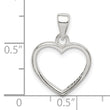 Sterling Silver Enamel LOVE YOU MOM Heart Pendant