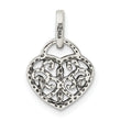 Sterling Silver Antique Heart Charm