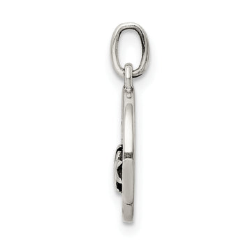 Sterling Silver Enamel Love you to the Moon & Back Charm Pendant