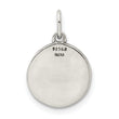 Sterling Silver Enamel Love you to the Moon & Back Charm Pendant