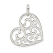 Sterling Silver Filigree Heart Pendant