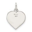 Sterling Silver Enamel MY FAMILY Heart Charm