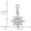 Sterling Silver Fancy CZ Pendant