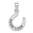 Sterling Silver Enamel Good Luck Horse Shoe Pendant