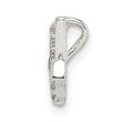Sterling Silver CZ Anchor Chain Slide
