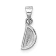 Sterling Silver RH-plated Enameled Watermelon Children's Pendant