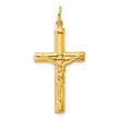 Sterling Silver Gold-tone Crucifix Cross Pendant