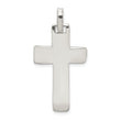Sterling Silver Polished Cross Pendant