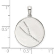 Sterling Silver Rhodium-plated & CZ Taurus Zodiac Pendant