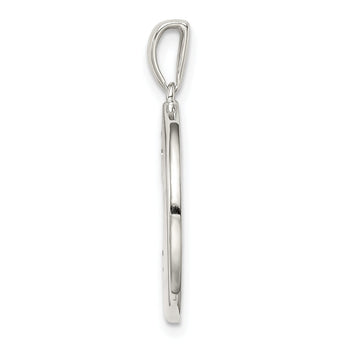 Sterling Silver Rhodium-plated & CZ Sagittarius Zodiac Pendant