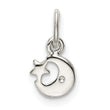Sterling Silver Enameled Blue Moon and Star Charm