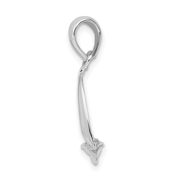 De-Ani Sterling Silver Polished 3D Sailboat Pendant