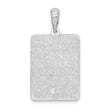 De-Ani Sterling Silver Rhodium-Plated Polished 0 Mile Marker Key West Pendant