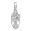 De-Ani Sterling Silver Rhodium-Plated Polished Small Florida Lobster Pendant