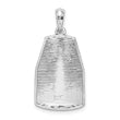 De-Ani Sterling Silver Rhodium-Plated Polished Large Key West USA Pendant