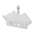 De-Ani Sterling Silver Rhodium-Plated Polished Key West Cruise Ship Pendant