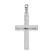 De-Ani Sterling Silver Polished Tubular Latin Cross Pendant