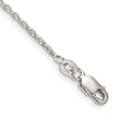 Sterling Silver 1.5mm Beveled Oval Cable Chain