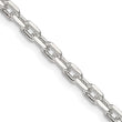 Sterling Silver 3.25mm Beveled Oval Cable Chain