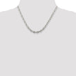 Sophia Jewelers Sterling Silver 925 Women's Polished Beveled Cable Chain Necklace - 24