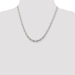 Sophia Jewelers Sterling Silver 925 Women's Polished Beveled Cable Chain Necklace - 24